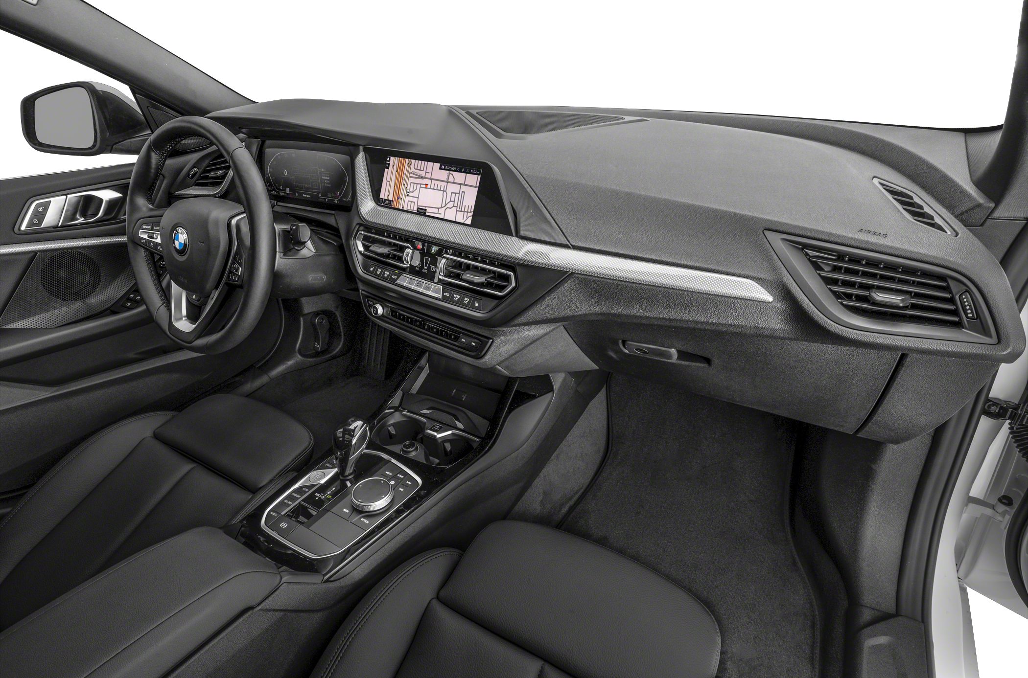 BMW 2 Series Gran Coupe modern interior dashboard with infotainment display