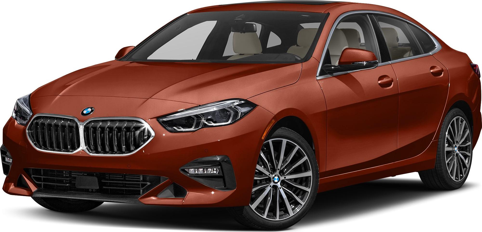 Front perspective with kidney grille and alloy wheels