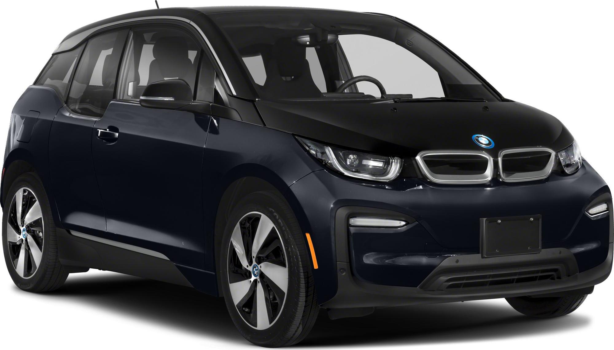 Electric compact hatchback with sleek headlights and aerodynamic design