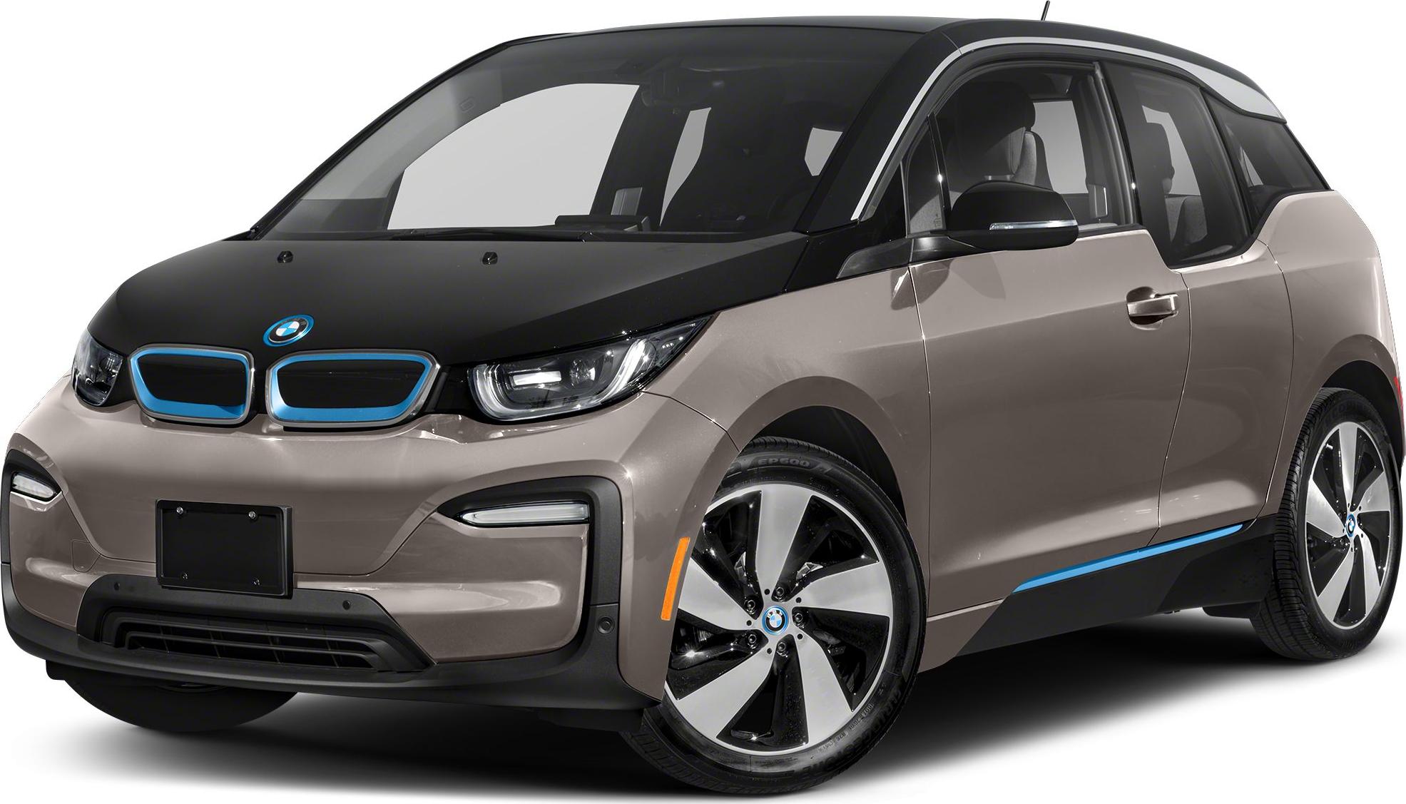 3/4 front-left view, Cashmere Silver Metallic W / Bmw I Blue Accent