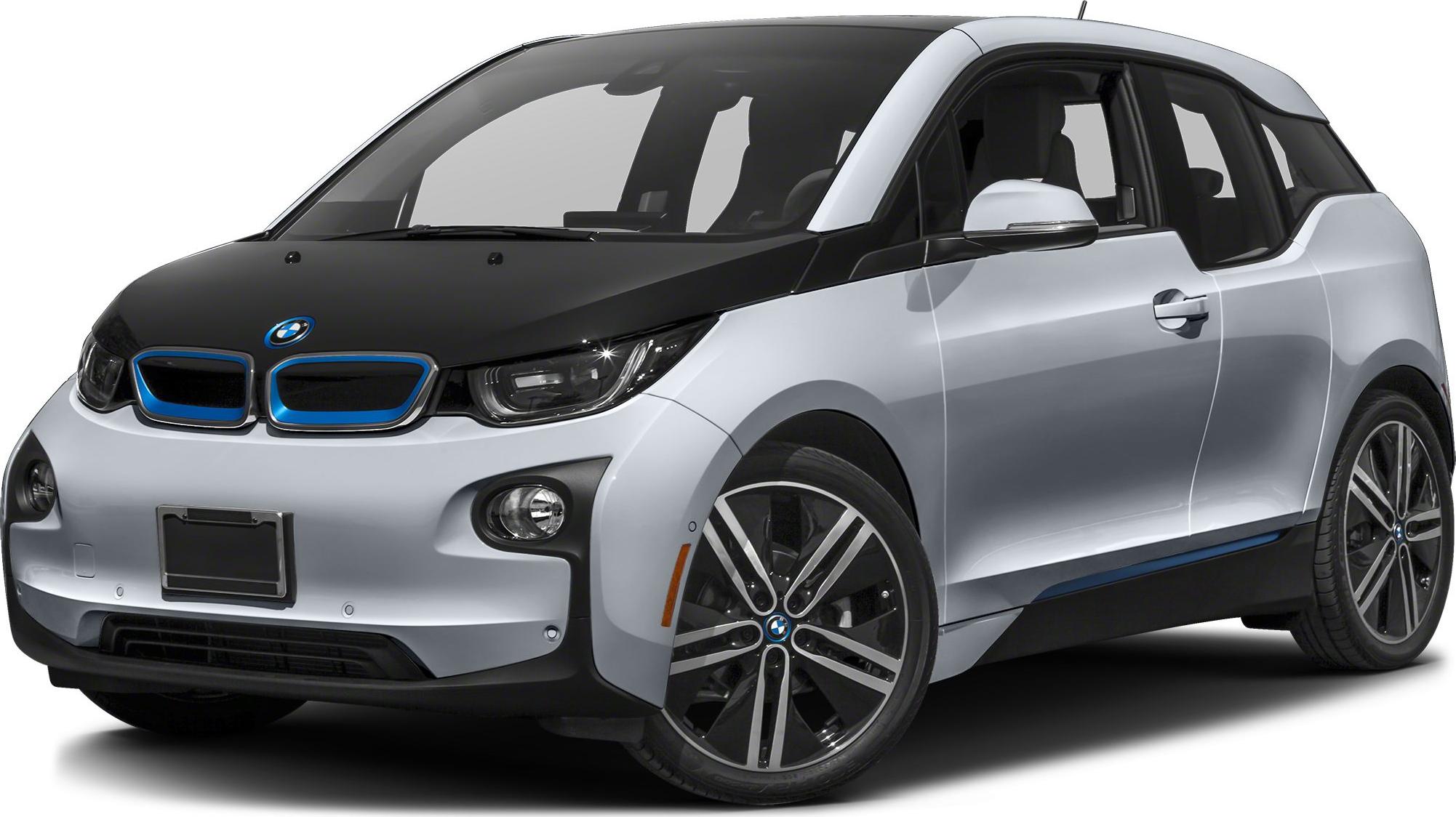 3/4 front-left view, Ionic Silver Metallic W / Bmw I Frozen Blue Accent