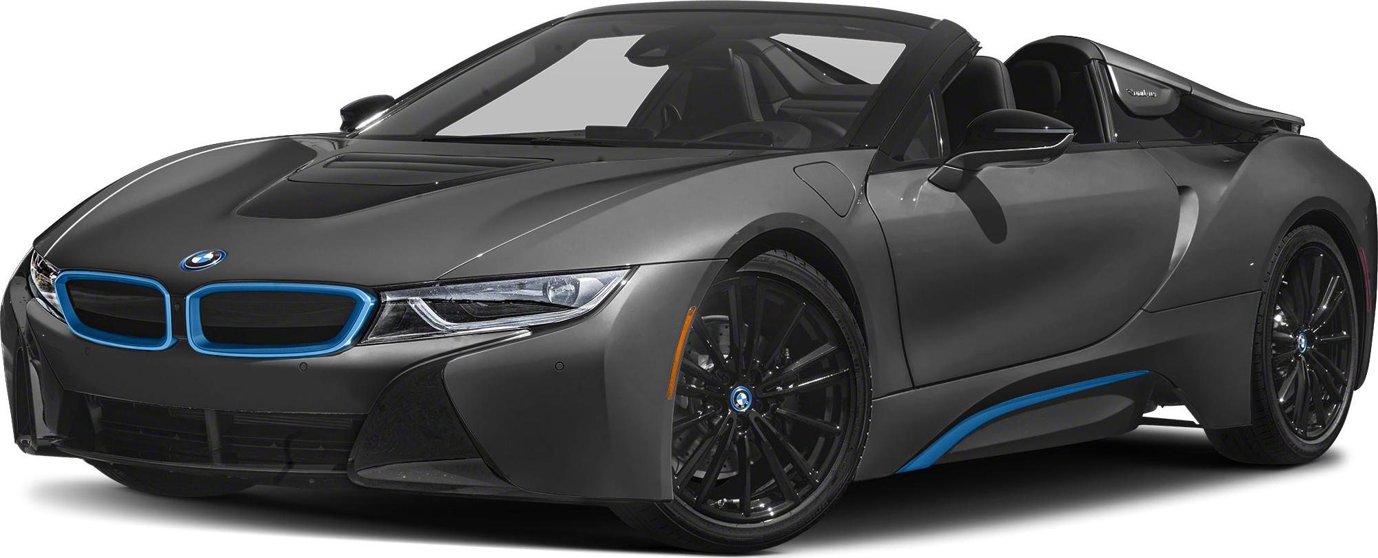 3/4 front-left view, Sophisto Gray Metallic W / Bmw I Frozen Blue Accent