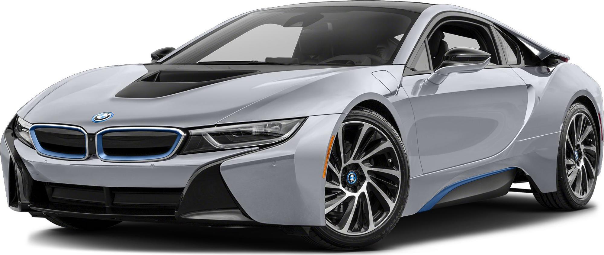 3/4 front-left view, Ionic Silver Metallic W / Bmw I Frozen Blue Accent