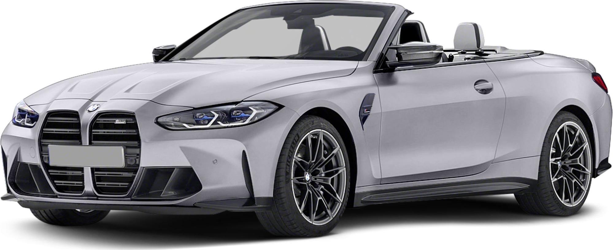 Convertible with aggressive kidney grille and sporty alloy wheels