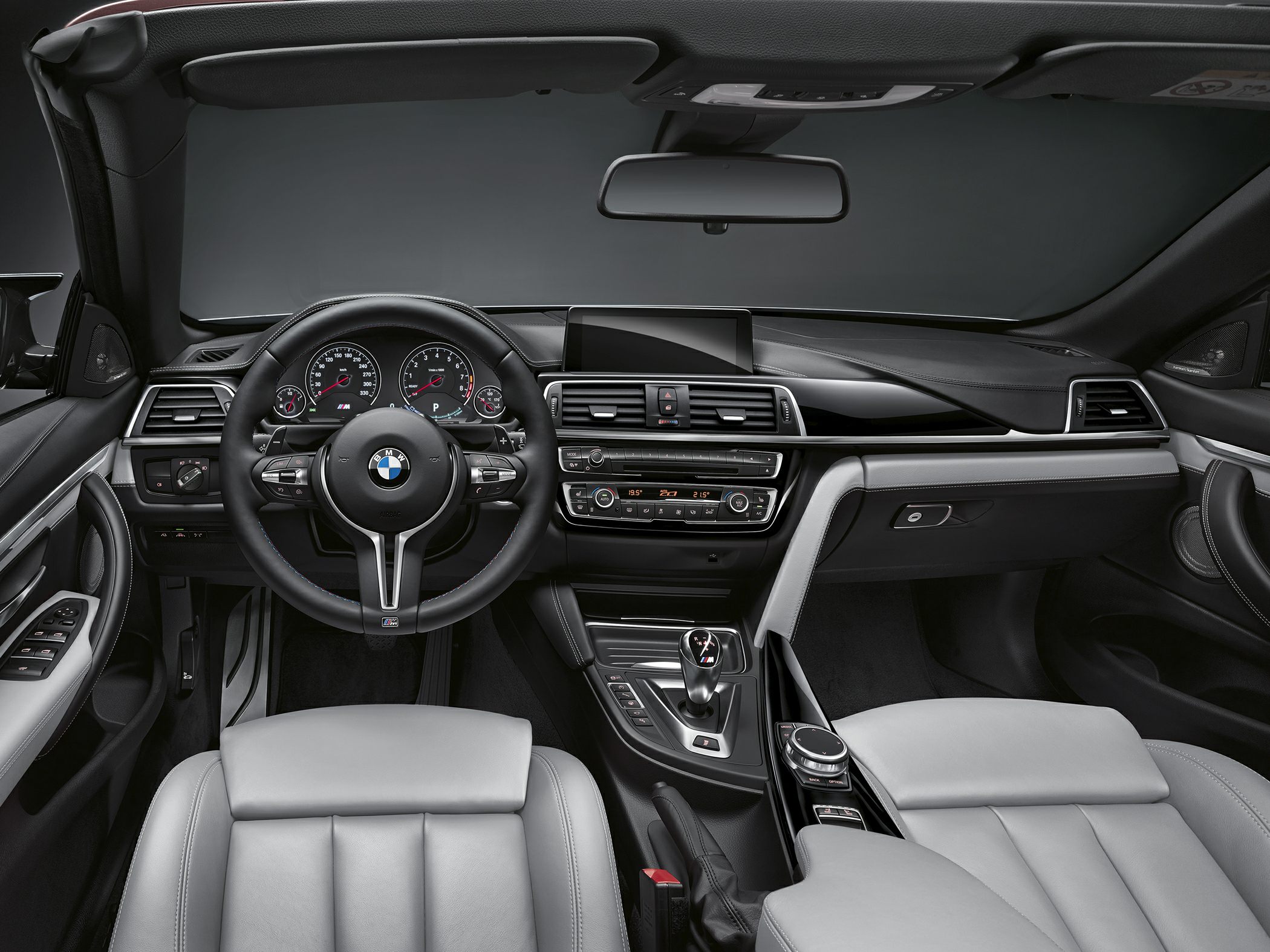 Interior dashboard and steering wheel with center console