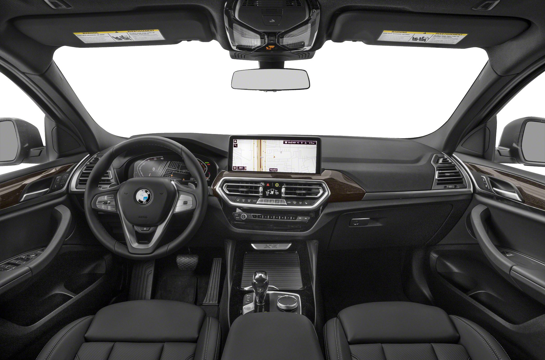 Modern dashboard with digital display and multifunction steering wheel
