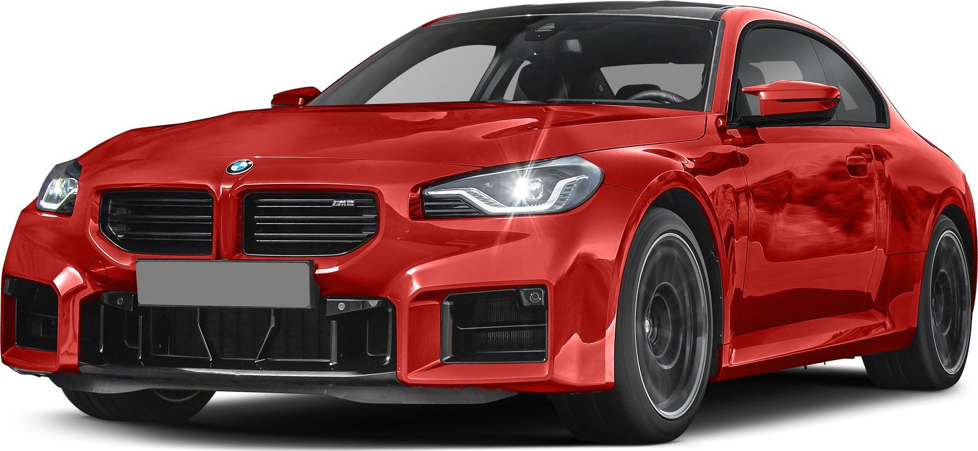 Aggressive front headlights and kidney grille design of sports coupe