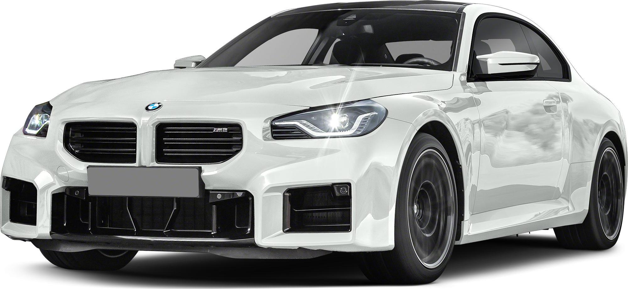 Front grille and LED headlights of a sports coupe