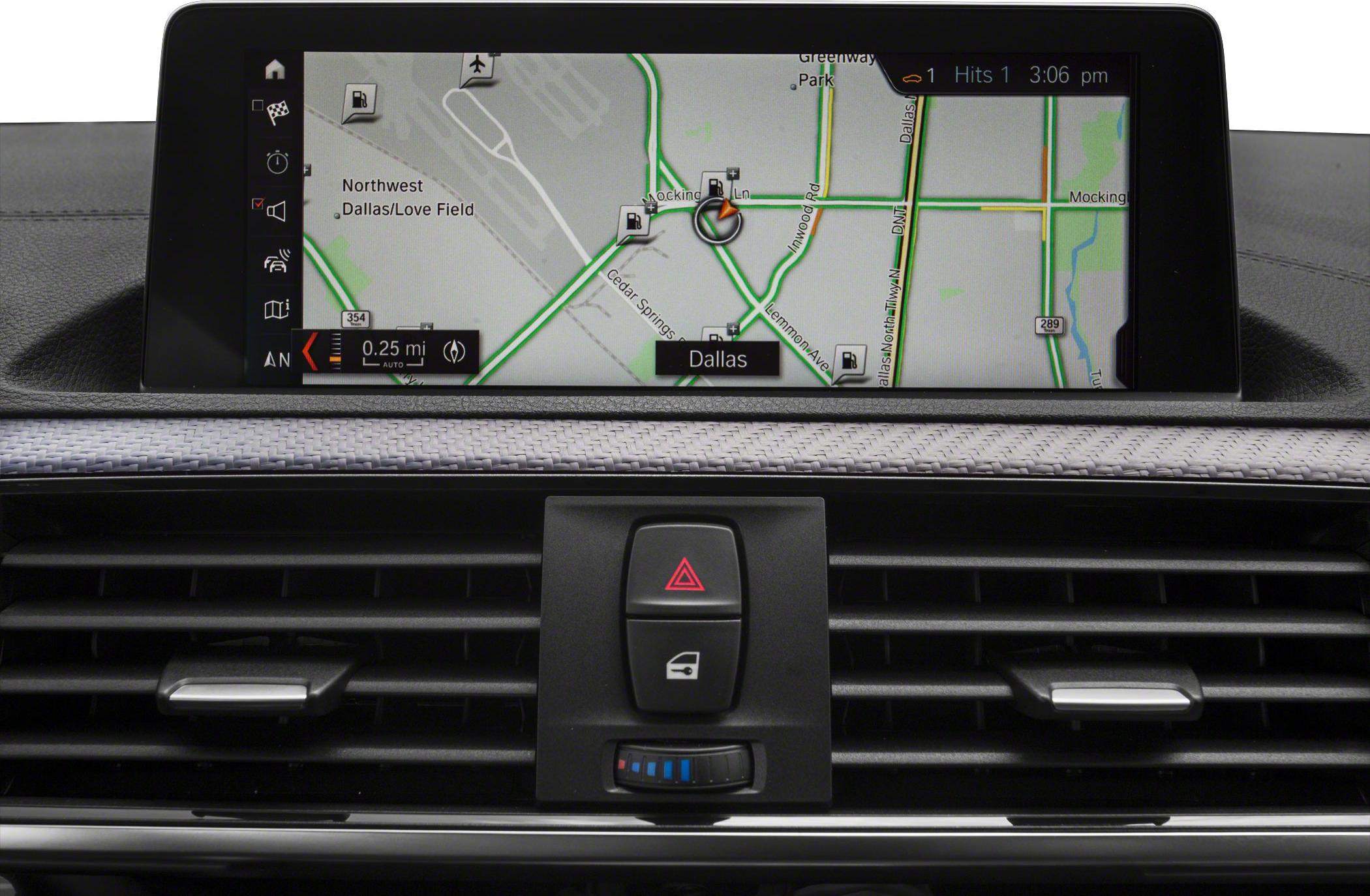High-res navigation display with central dashboard controls