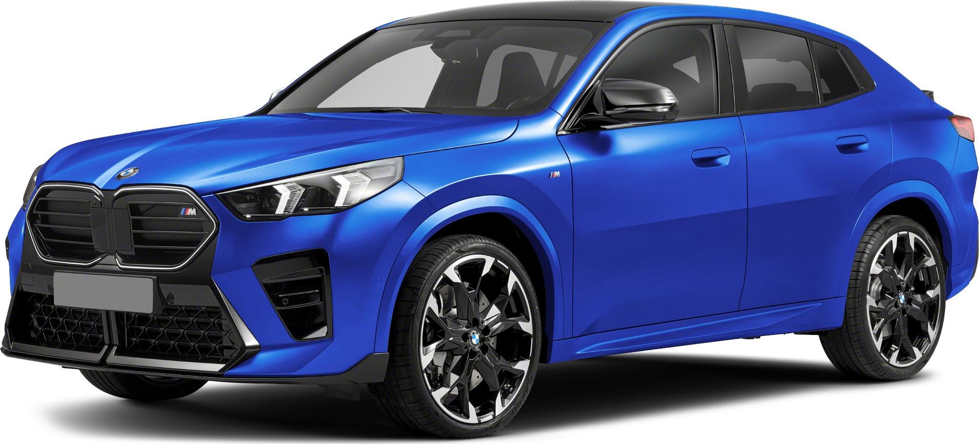 Front angle view with LED headlights, large grille, and sporty alloy wheels
