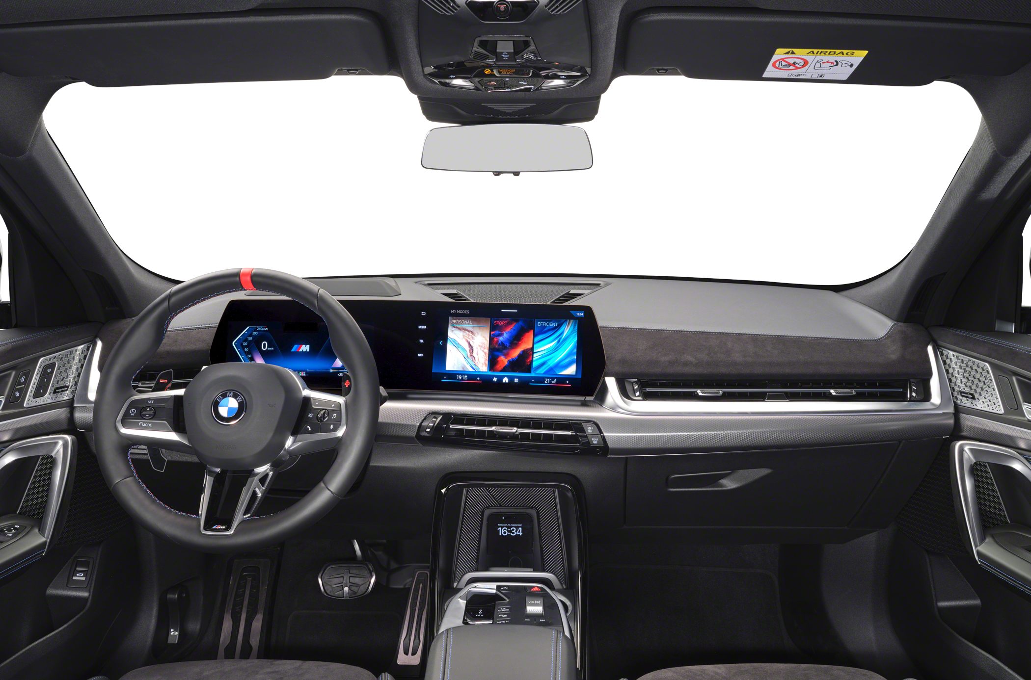 Digital cockpit and infotainment system in modern car dashboard