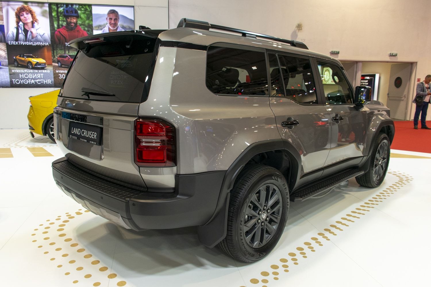 Robust SUV rear and side profile with distinct taillights and rugged tires.