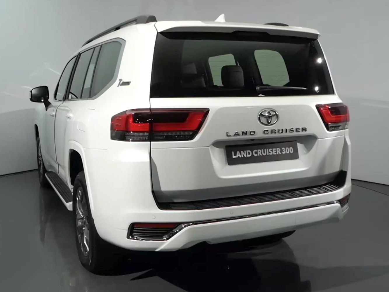 SUV rear view with modern taillights and rear design elements