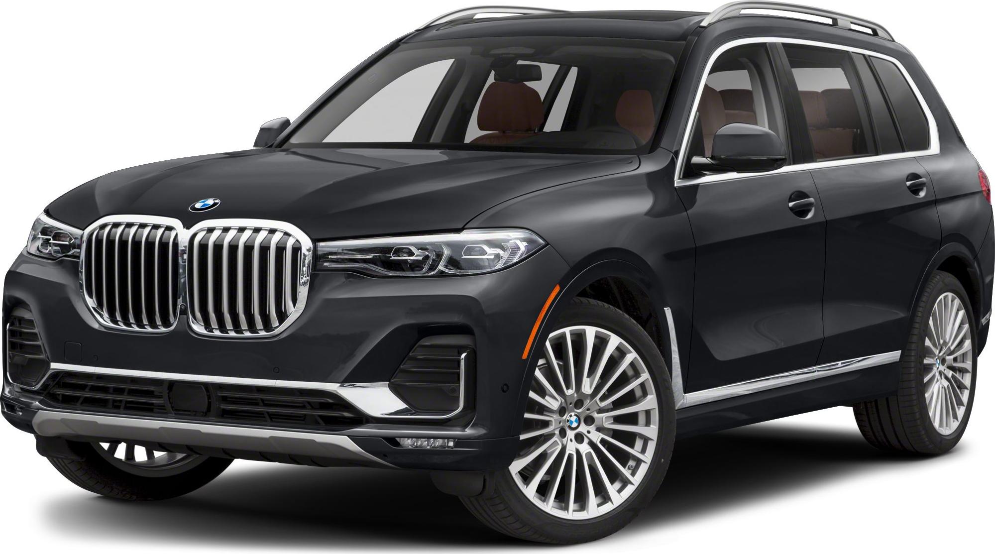 Front view of SUV with prominent kidney grille and LED headlights