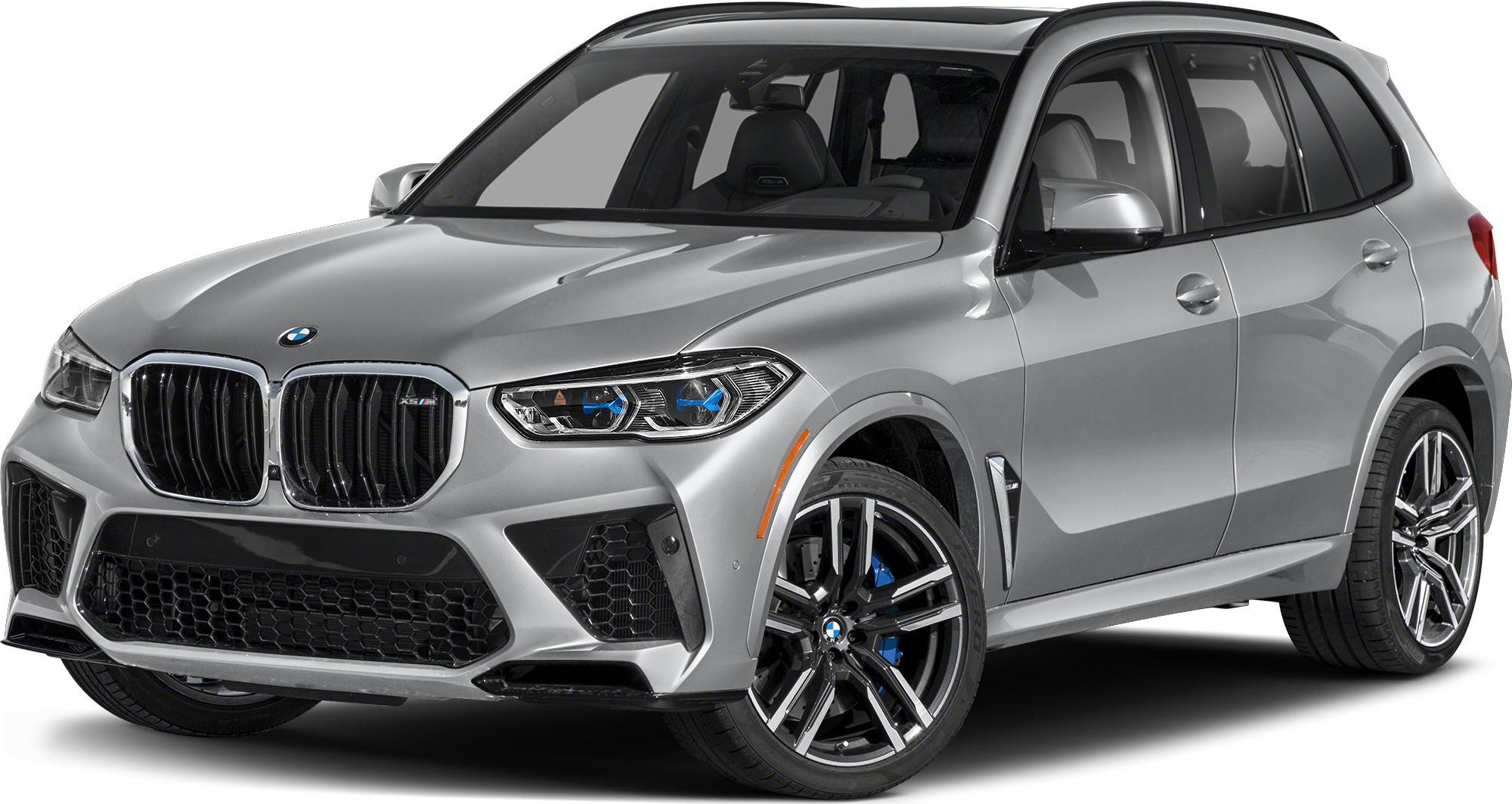 Front angle featuring kidney grille, LED headlights, alloy wheels