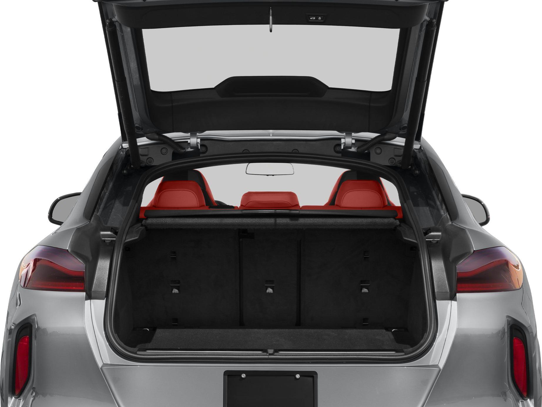 Spacious open trunk with visible rear seats and cargo area
