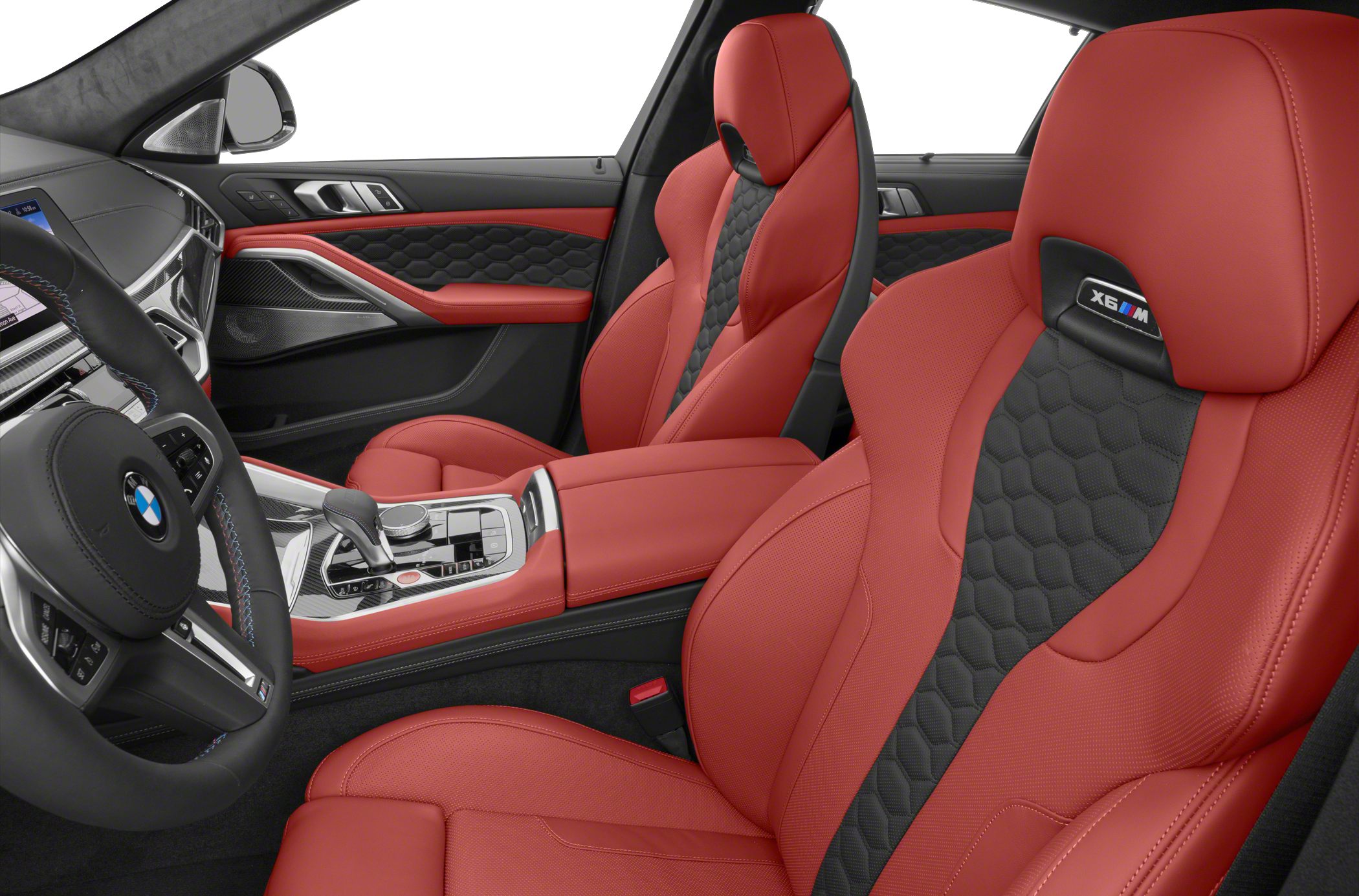Red and black sport seats with premium interior trim