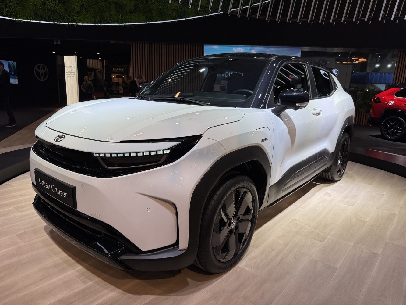 Front and side profile with LED headlights and black alloy wheels