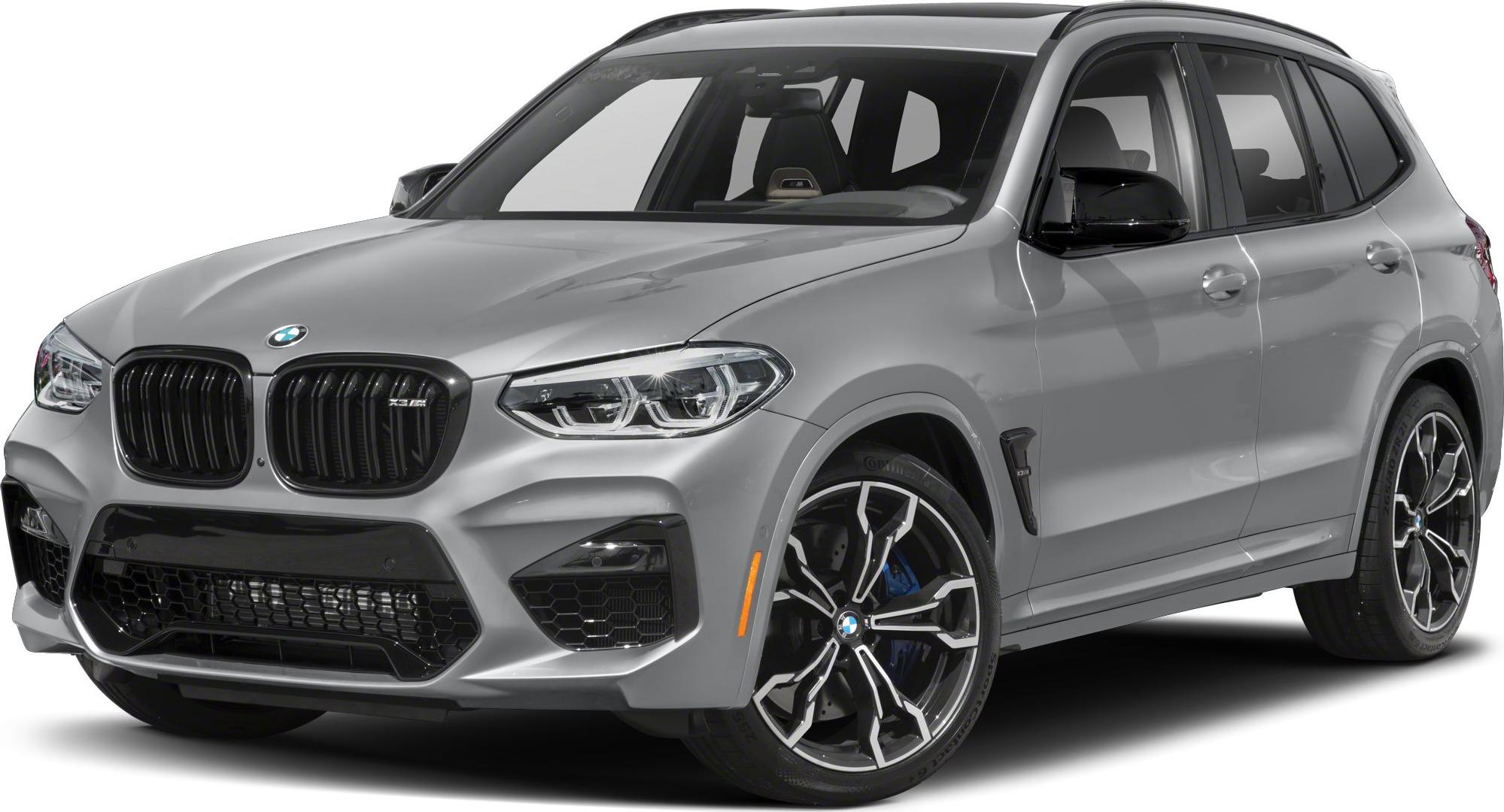 Front angle of SUV with kidney grille and alloy wheels