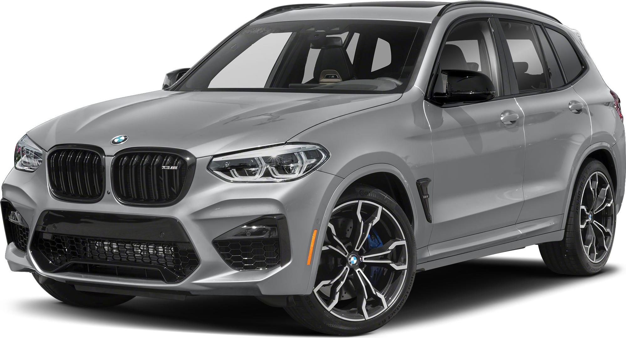Front side view of sporty SUV with kidney grille and alloy wheels