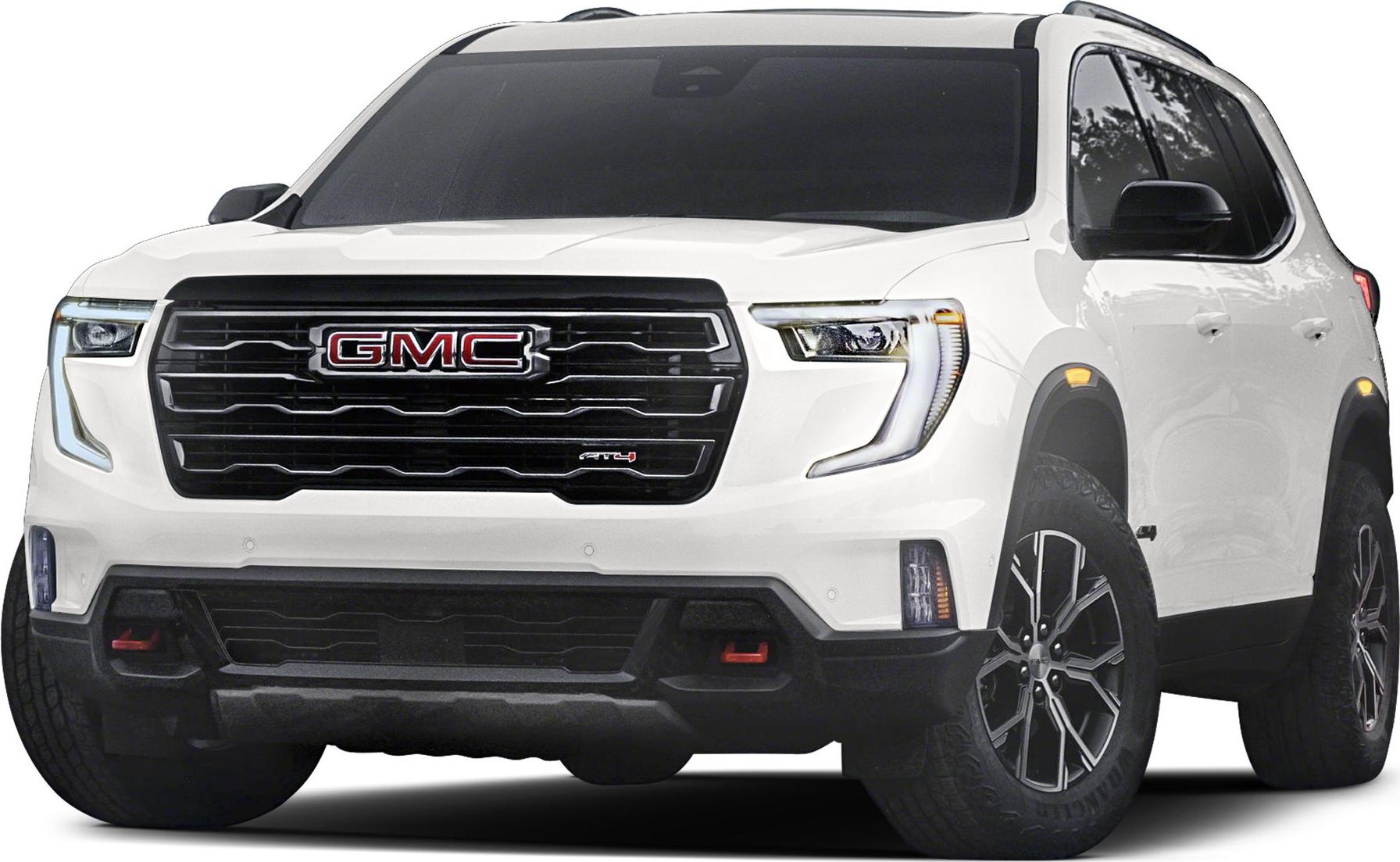 White modern SUV front with black grille and LED headlights