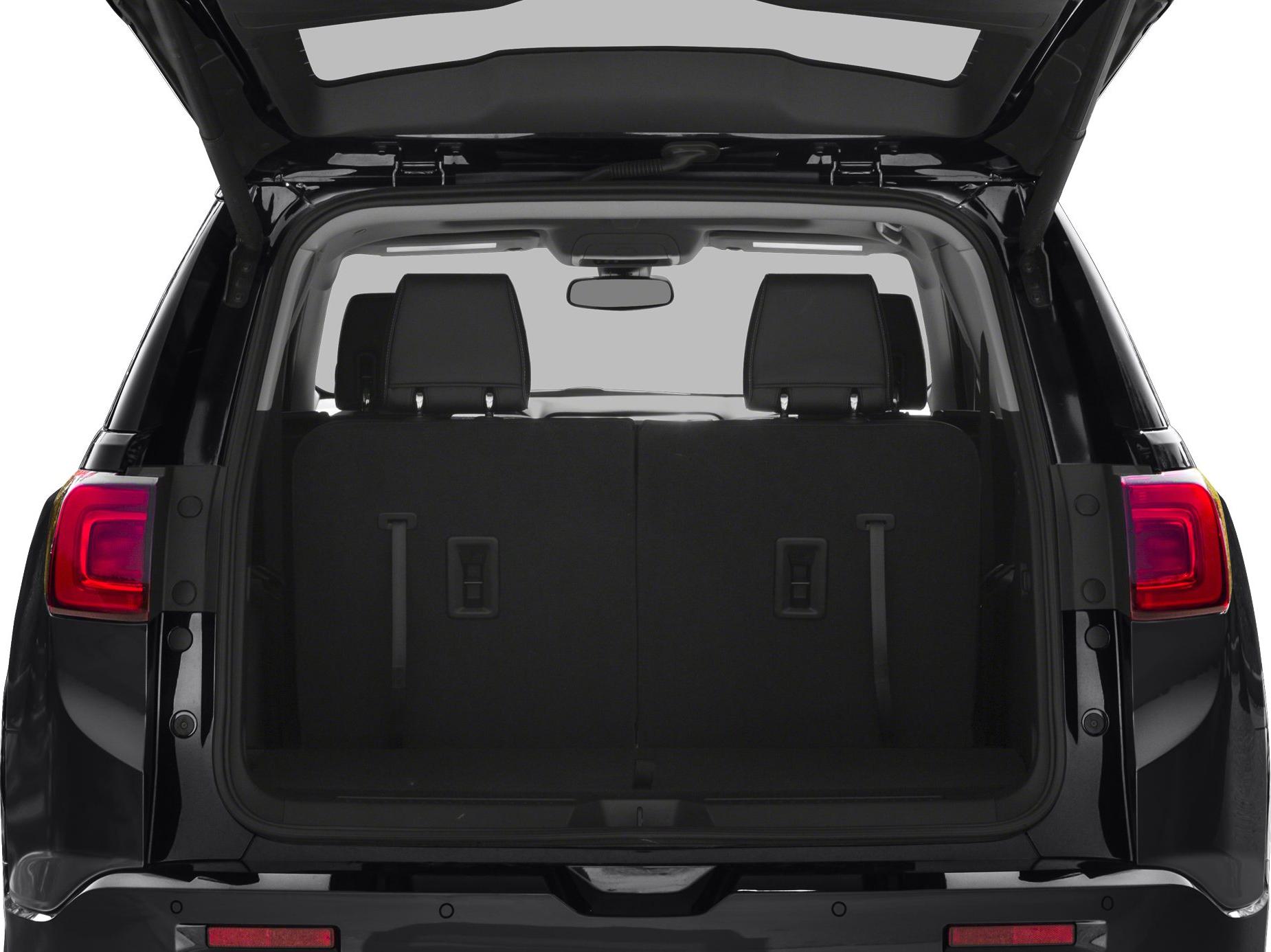 Spacious rear cargo area with foldable seats and rear light design