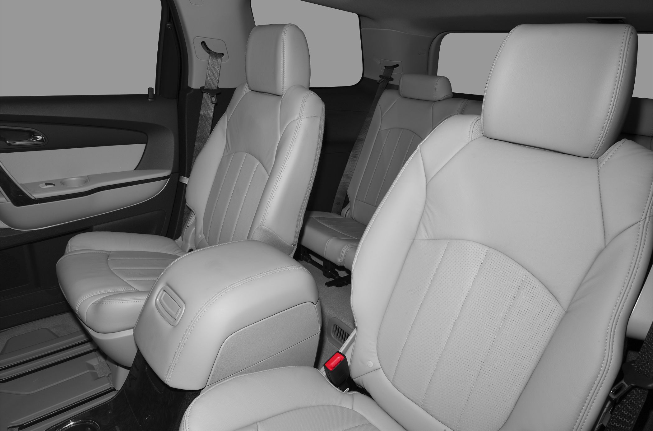 Leather seats and spacious three-row SUV interior
