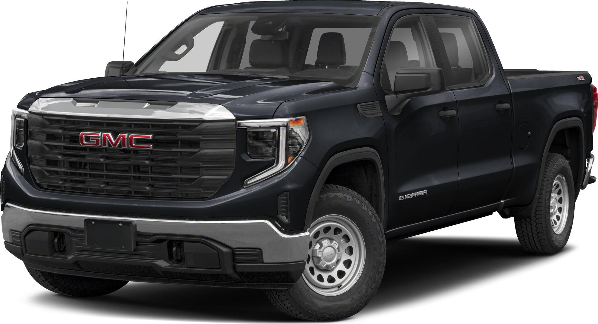 Front grill and headlight design of a full-size pickup truck