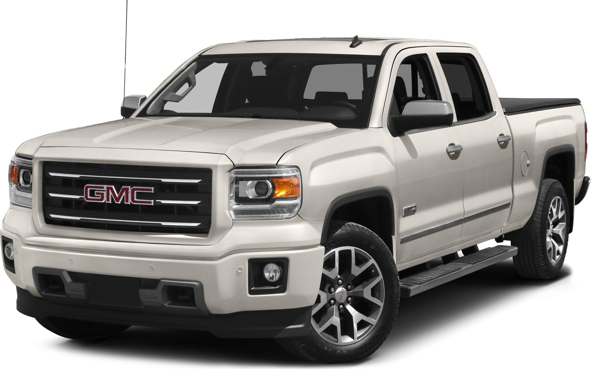 Front grille and side view of crew cab short box pickup with alloy wheels