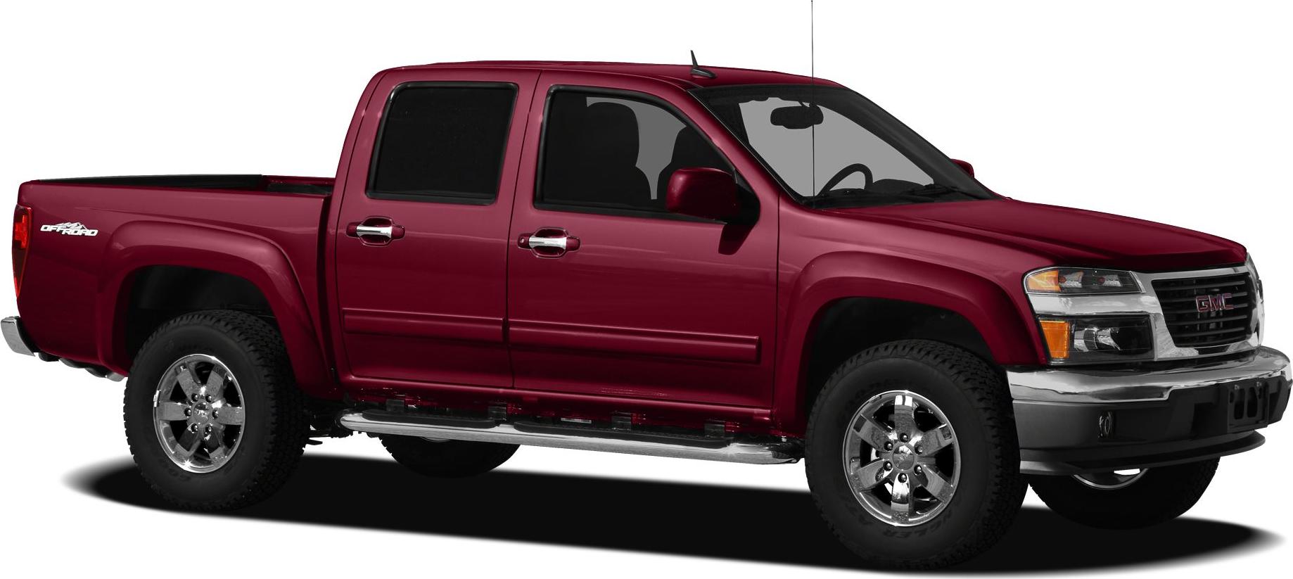 Pickup truck side profile with crew cab and off-road package