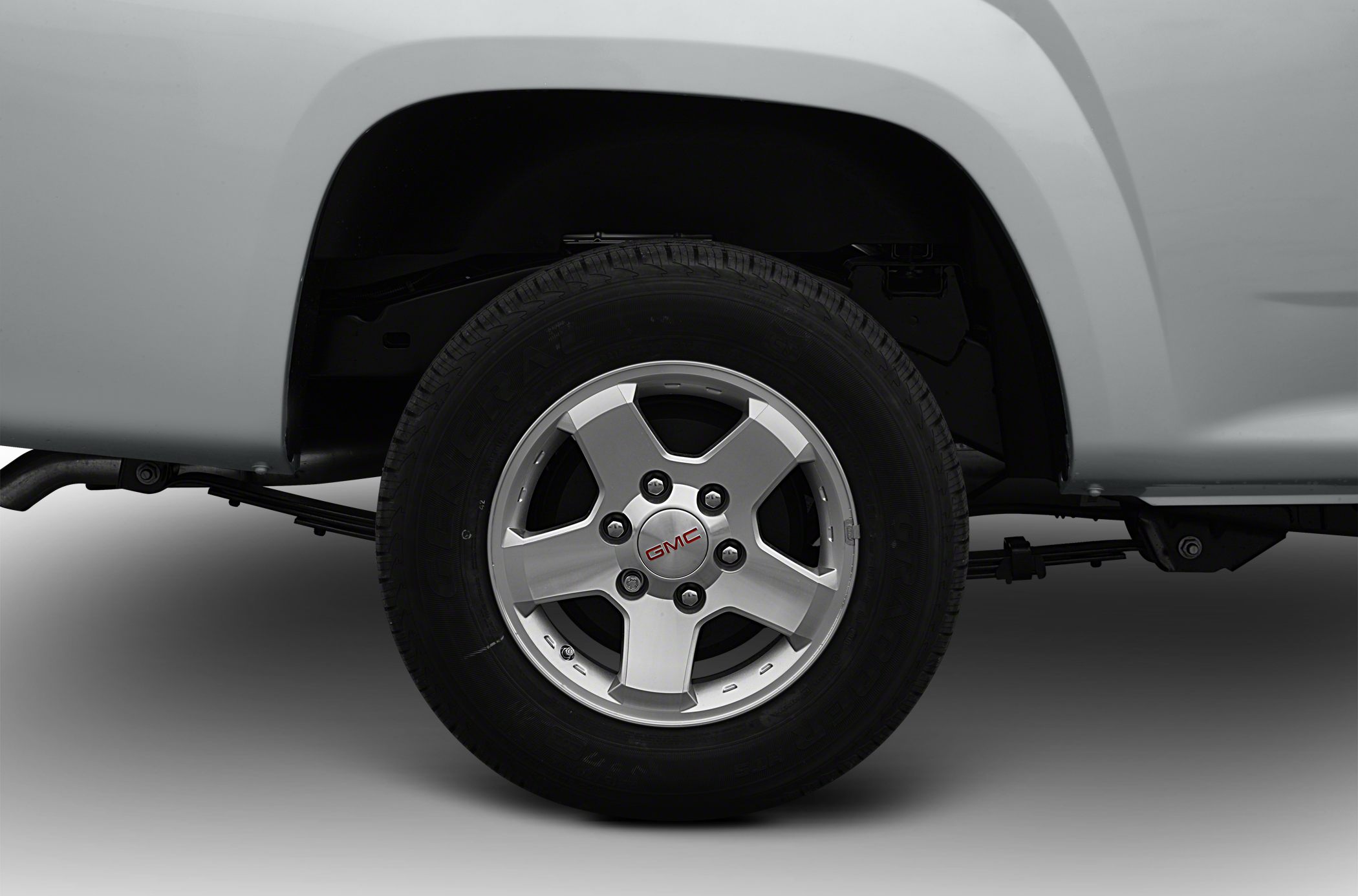 GMC pickup wheel with leaf spring suspension