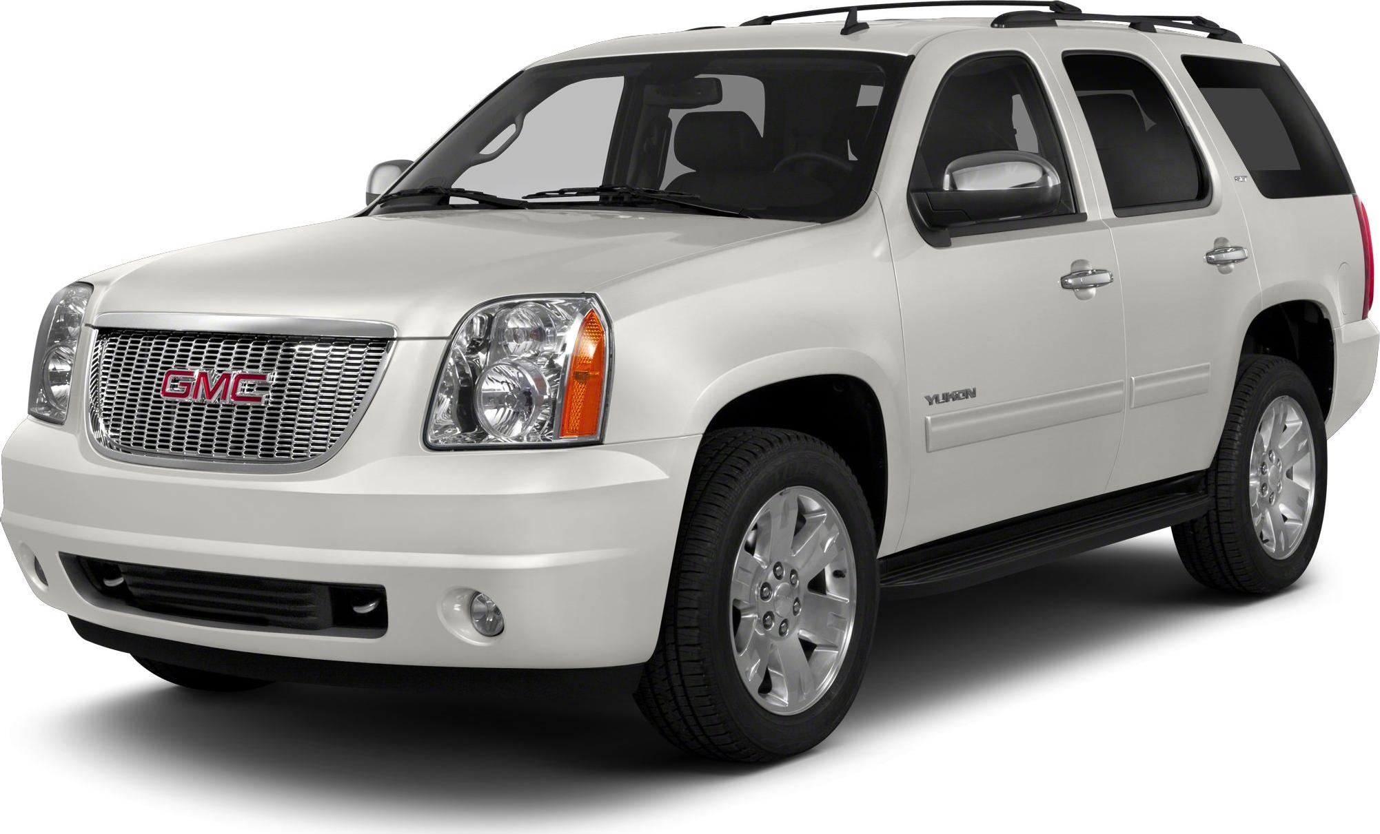 White SUV with distinctive front grille and headlights, side view