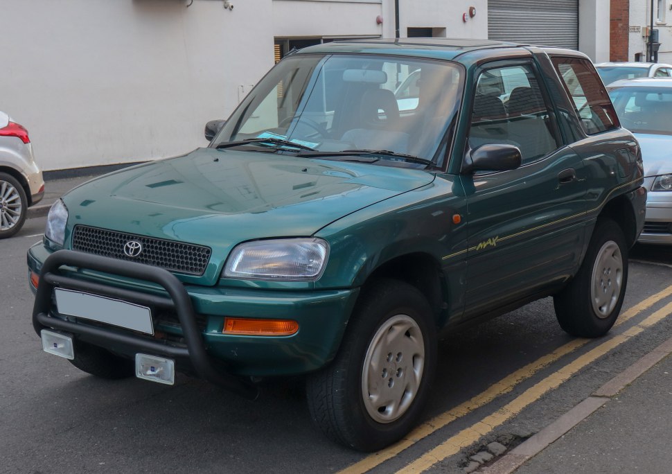 Front view of a 3-door compact SUV with grille and bumper detail