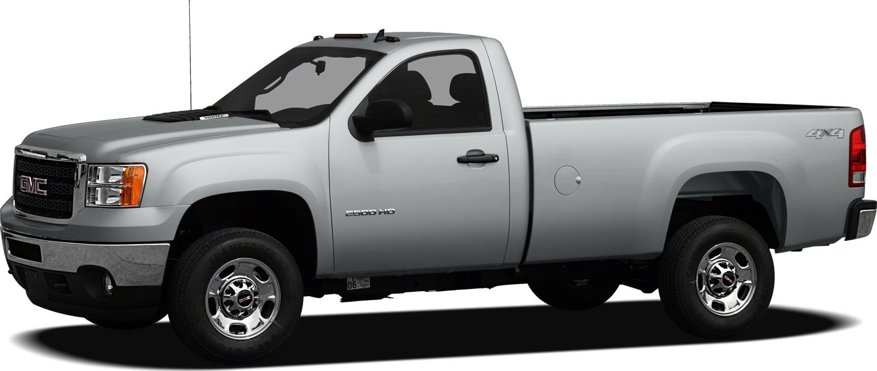 Silver single cab pickup truck with standard box and shiny chrome wheels
