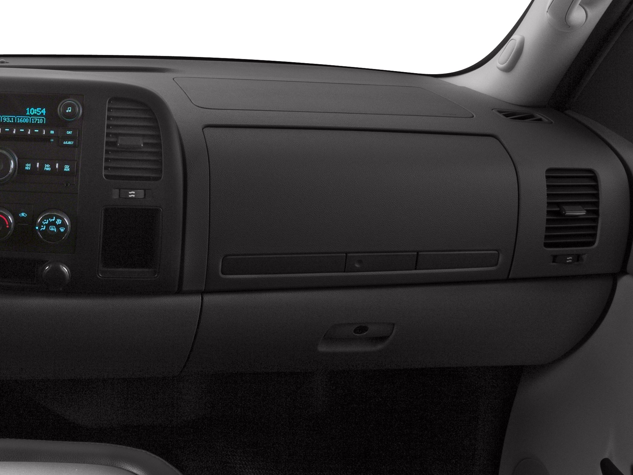 Dashboard and interior control panel layout