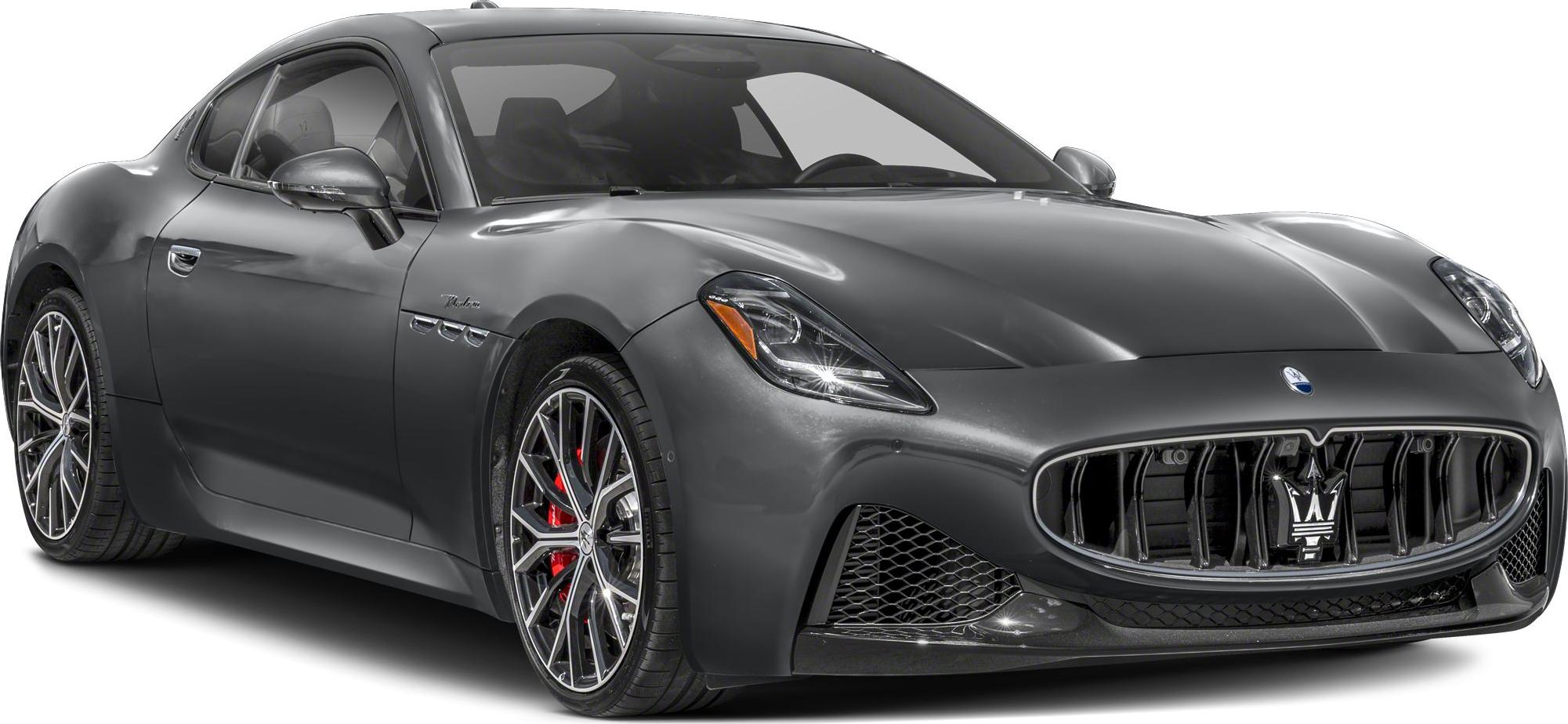 Aggressive grille and sleek LED headlights on modern sports coupe