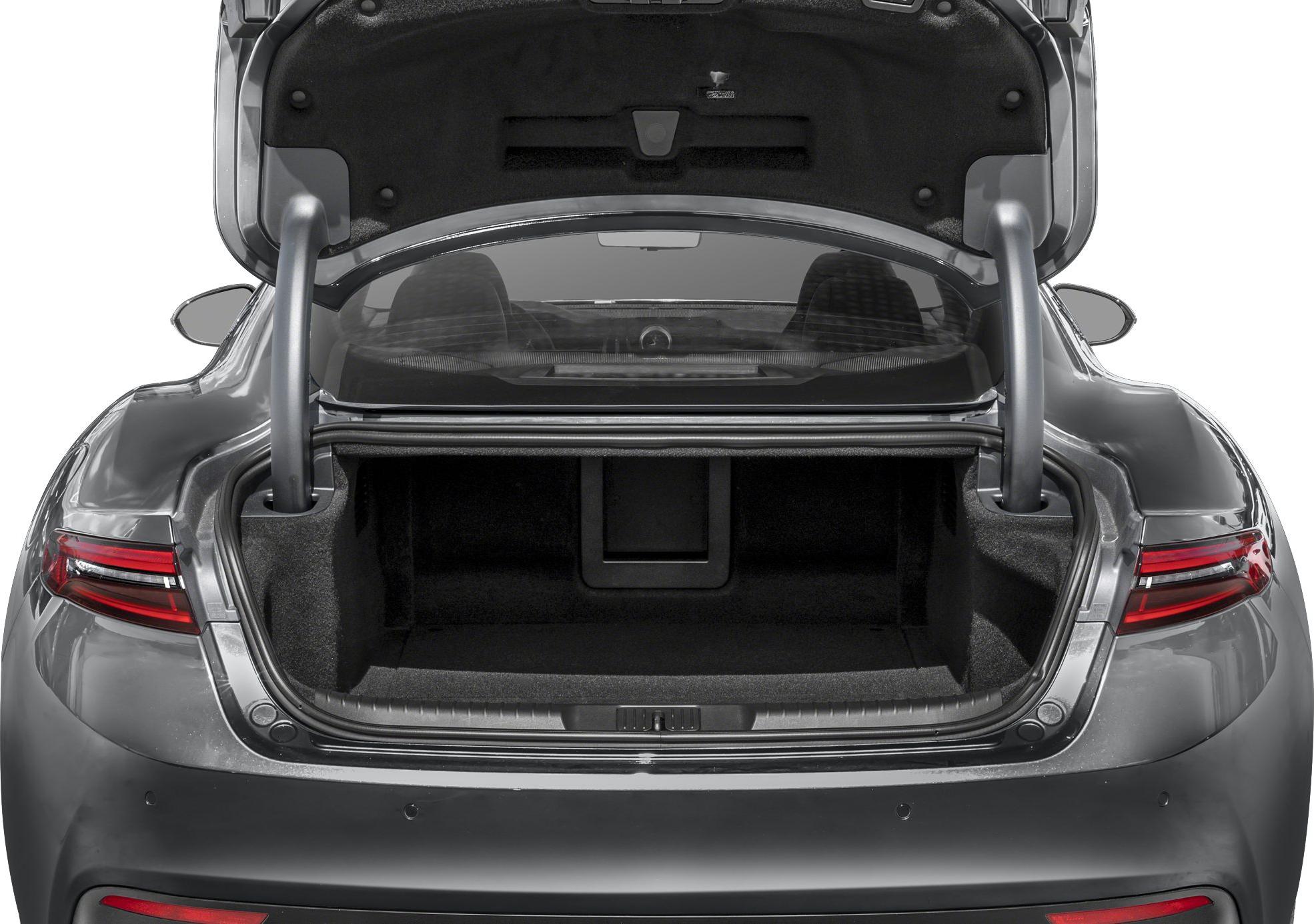 Open rear trunk with spacious storage area