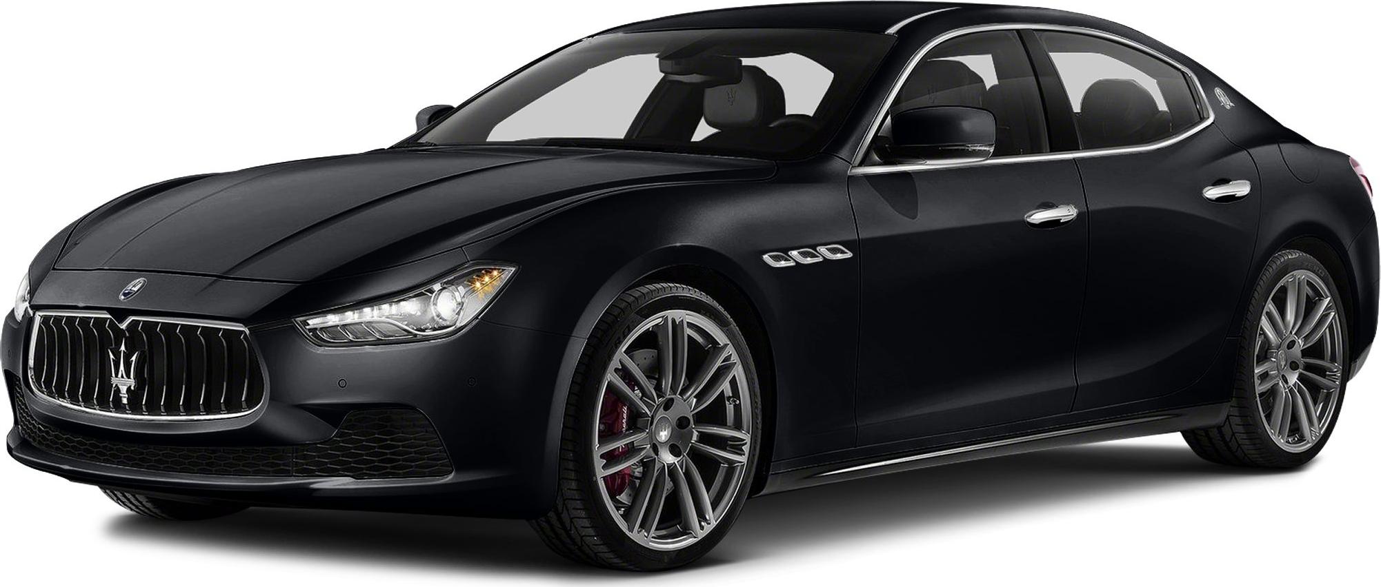 Luxury sedan front-side view with signature grille and sharp headlights