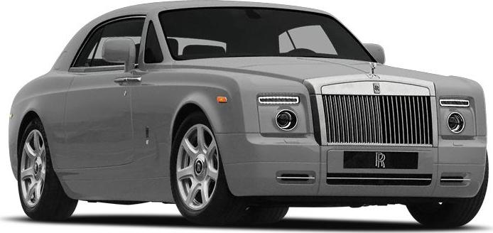 Luxury coupe with iconic front grille and sleek silhouette