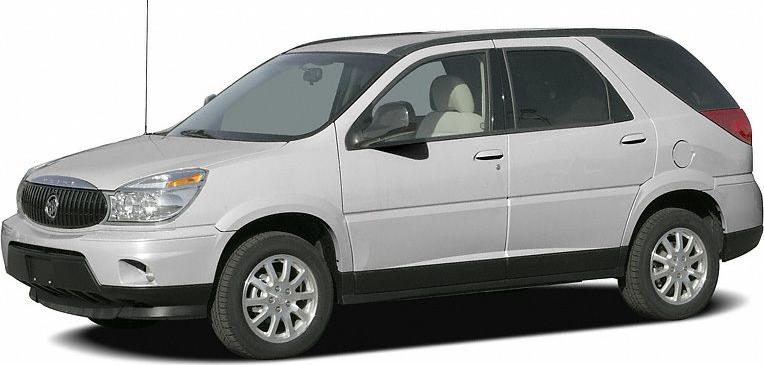 Side profile of mid-size SUV with white body and black trim