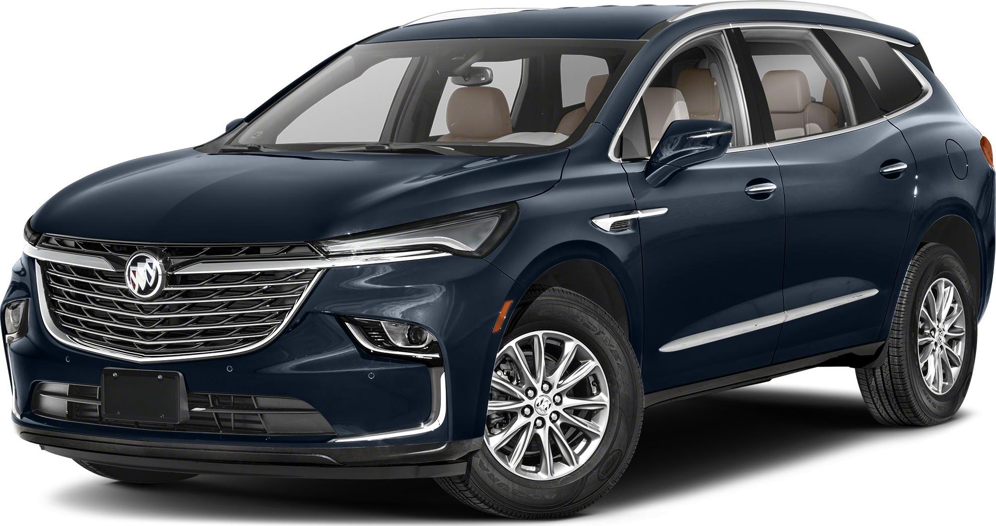 Front angled view of SUV with chrome grille and alloy wheels