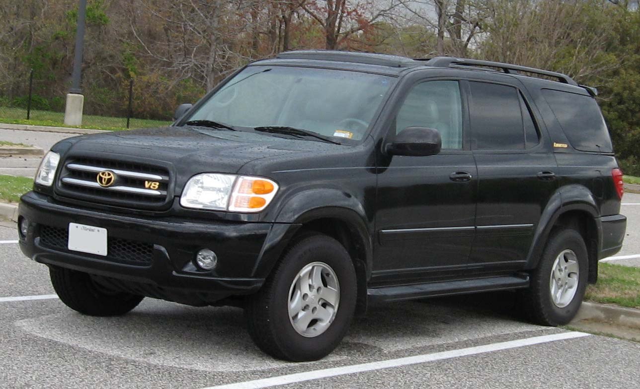 Black SUV showing front and side with V8 badge and alloy wheels