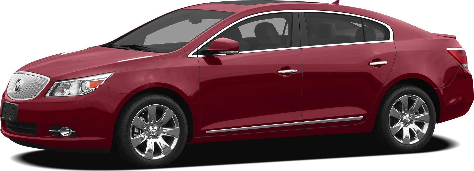 Red sedan with chrome wheels and modern projector headlights