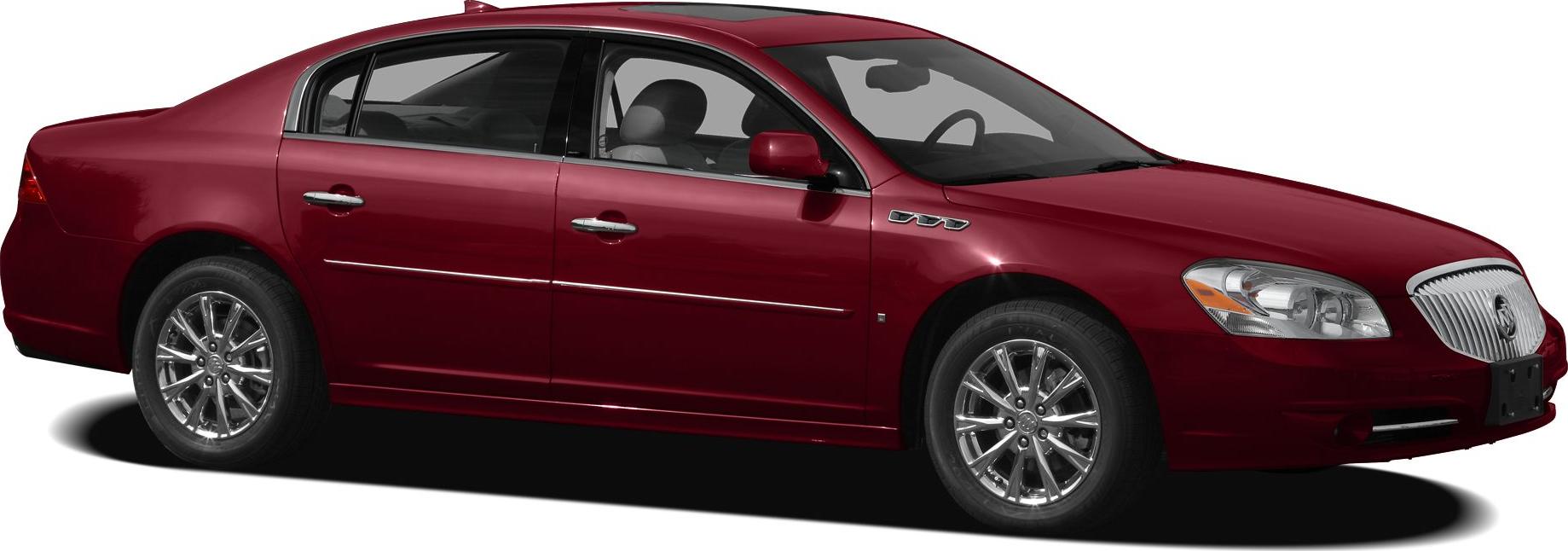 Side view of a sedan with chrome grille and alloy wheels