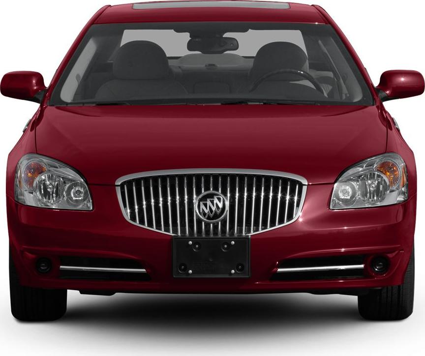 Front view with vertical grille and sleek headlights