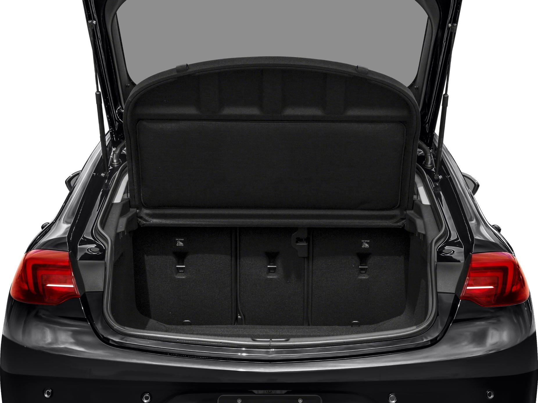 Open trunk interior showing cargo space and rear panel