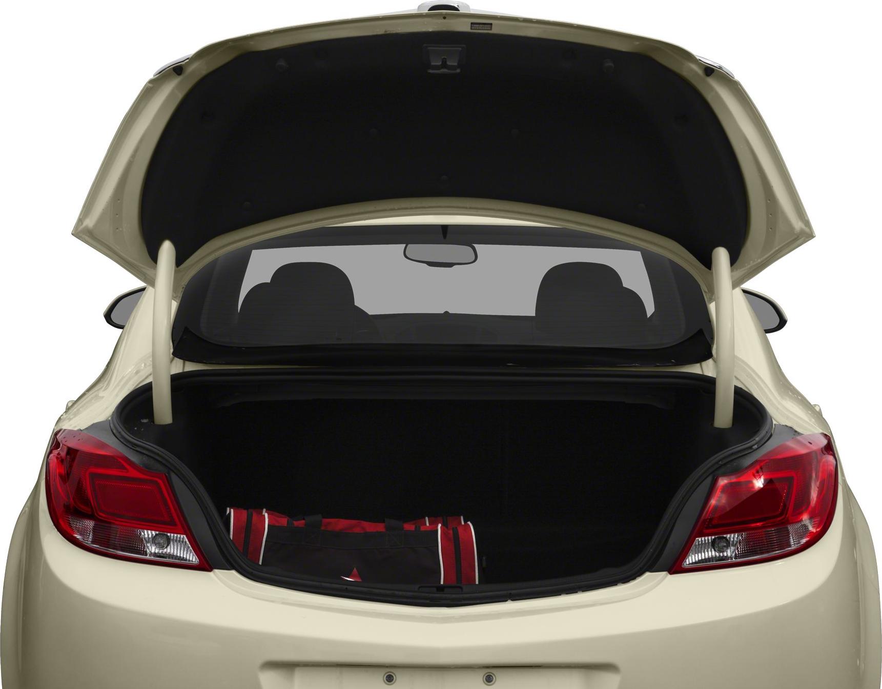 Open car trunk with visible taillights and cargo space