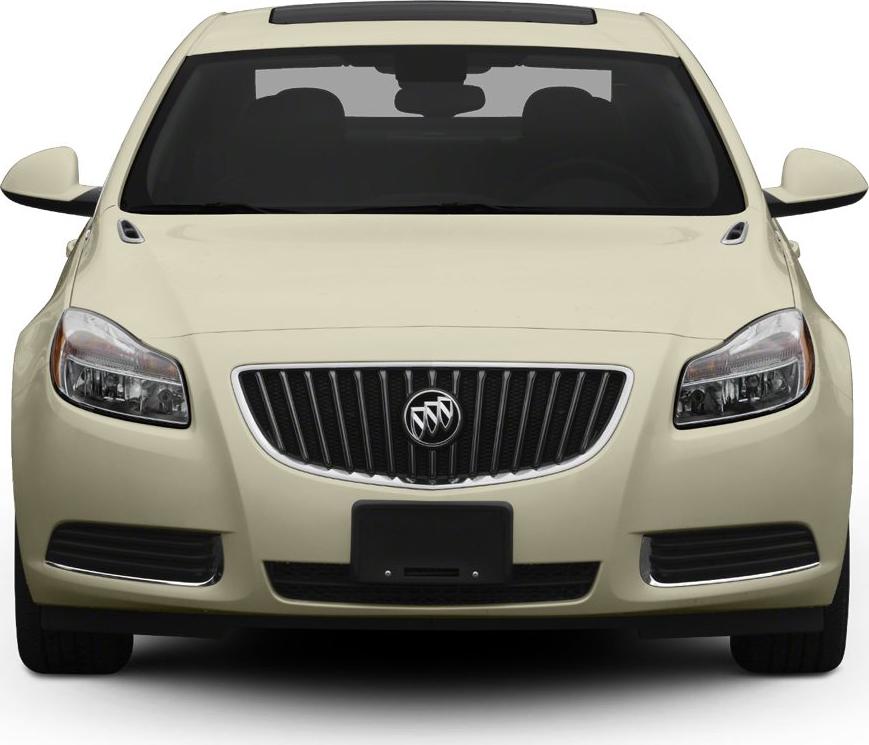 Front view with grille and headlights