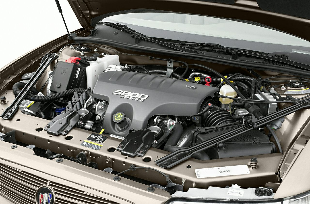 3800 Series II V6 engine with detailed engine bay components
