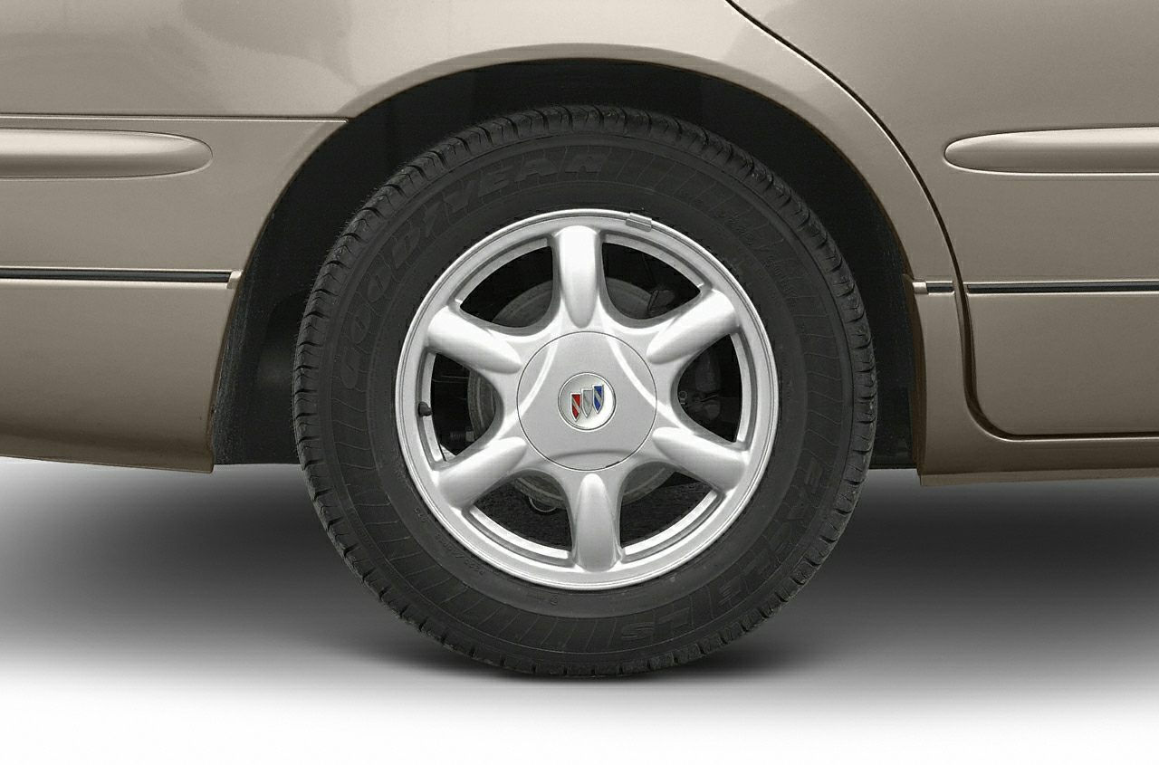 Close-up of alloy wheel and tire with detailed tread and rim design